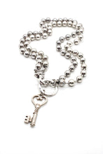 Load image into Gallery viewer, Silver Key Necklace to Wear Short or Long -The Classics Collection-N2-1008