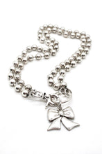 Load image into Gallery viewer, Silver Bow to Wear Short or Long -The Classics Collection- N2-1011