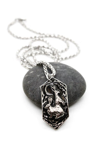 Rabbit Silver Chain Necklace -The Nature Collection- N1-004