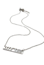 Load image into Gallery viewer, Moon Phases Necklace Silver Tone - Mini Collection- N1-010 silver

