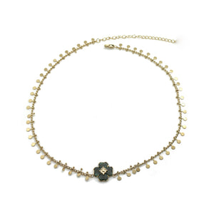 Delicate Short Clover Necklace -French Flair Collection- N2-2031