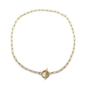 Simple Short Gold Chain Necklace -French Flair Collection- N2-2035