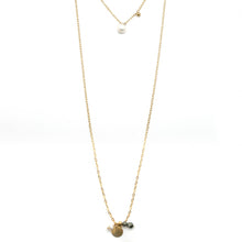 Load image into Gallery viewer, Pearl and Stone Two Length Lariat -French Flair Collection- N2-2044