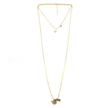 Load image into Gallery viewer, Pearl and Stone Two Length Lariat -French Flair Collection- N2-2044