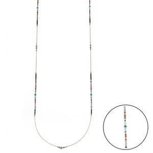 Seed Bead Long Necklace -French Flair Collection- N2-2086