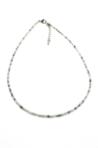 Mini Faceted Semi Precious Stone Necklace - NS-003