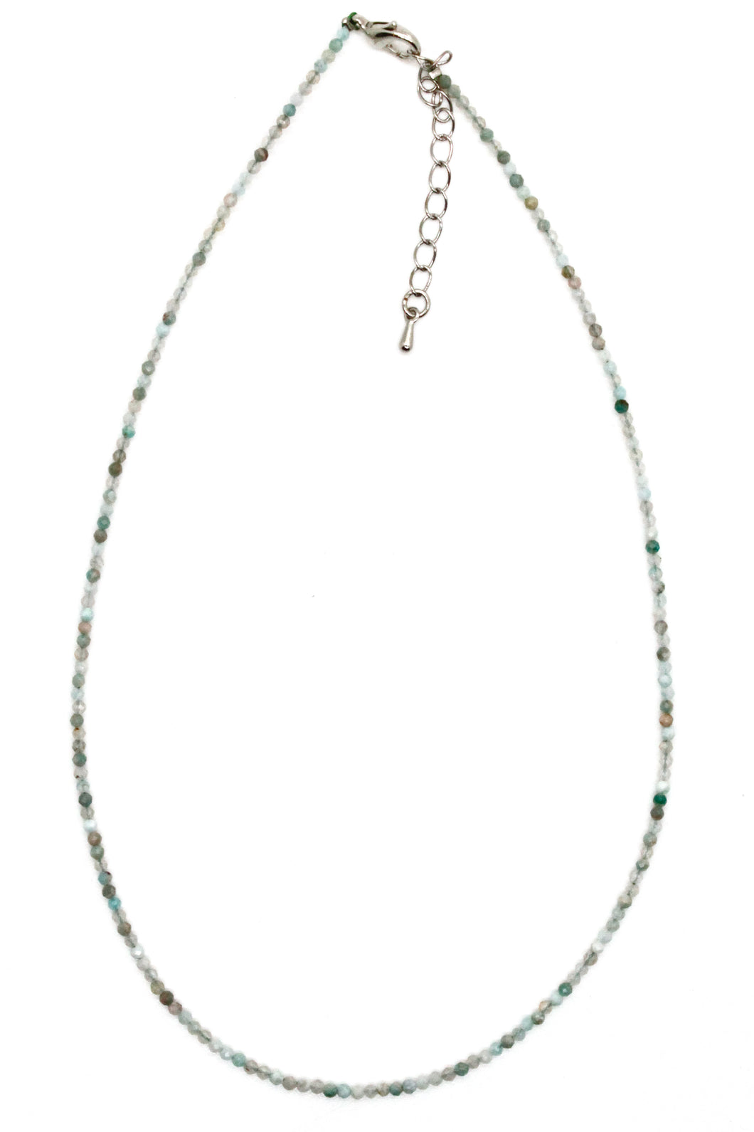 Mini Faceted Semi Precious Stone Necklace - NS-003