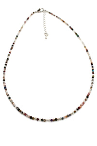 Mini Faceted Semi Precious Stone Necklace - NS-004
