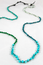 Load image into Gallery viewer, Hand Knotted Convertible Crochet Bracelet or Necklace, Crystals and Stones Mix - WR5-Anchor