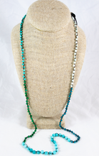 Load image into Gallery viewer, Hand Knotted Convertible Crochet Bracelet or Necklace, Crystals and Stones Mix - WR5-Anchor
