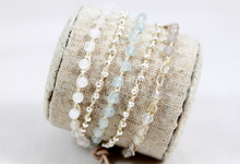 Load image into Gallery viewer, Hand Knotted Convertible Crochet Bracelet or Necklace, Crystals and Stones Mix - WR5-Aloha