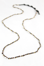 Load image into Gallery viewer, Hand Knotted Convertible Crochet Bracelet or Necklace, Metal Mix - WR5-Ash