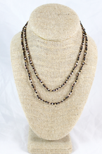 Load image into Gallery viewer, Hand Knotted Convertible Crochet Bracelet or Necklace, Metal Mix - WR5-Ash