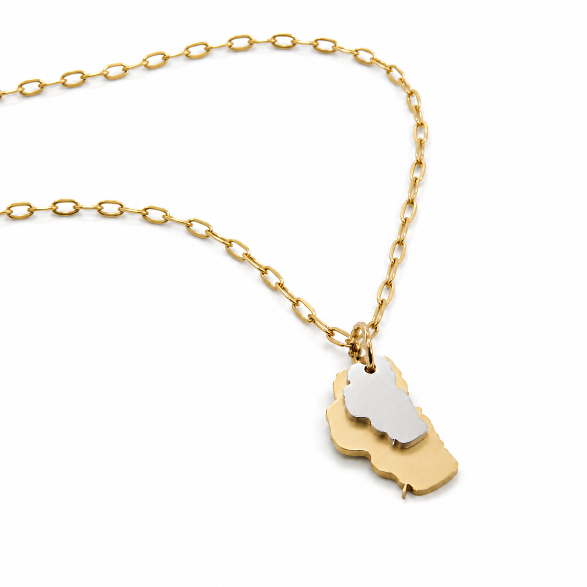 Lake Tahoe Double Mini Charm Necklace - NT-002B