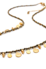 Load image into Gallery viewer, Short Mini Delicate Charm Pyrite Necklace - N2-2610P

