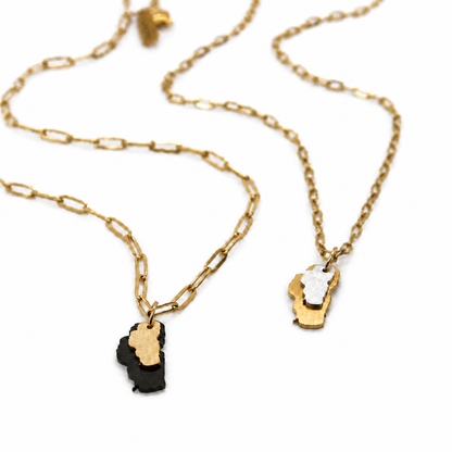 Lake Tahoe Double Mini Charm Necklace - NT-002A