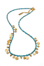 Load image into Gallery viewer, Short Mini Delicate Charm Apatite Necklace - N2-2610A
