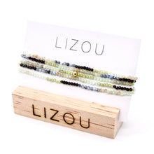 Load image into Gallery viewer, Delicate Faceted Mini Semi Precious Stone Mix Beaded Necklace - N9-013
