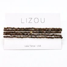 Load image into Gallery viewer, Delicate Faceted Mini Semi Precious Stone Beaded Necklace - N9-104
