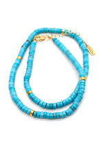 Load image into Gallery viewer, Natural Stone Short Necklace with Gold -Stone Collection-
