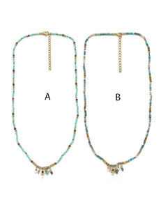 Delicate Stone Charm Necklace - N2-2584