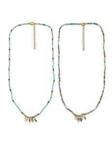 Delicate Stone Charm Necklace - N2-2584