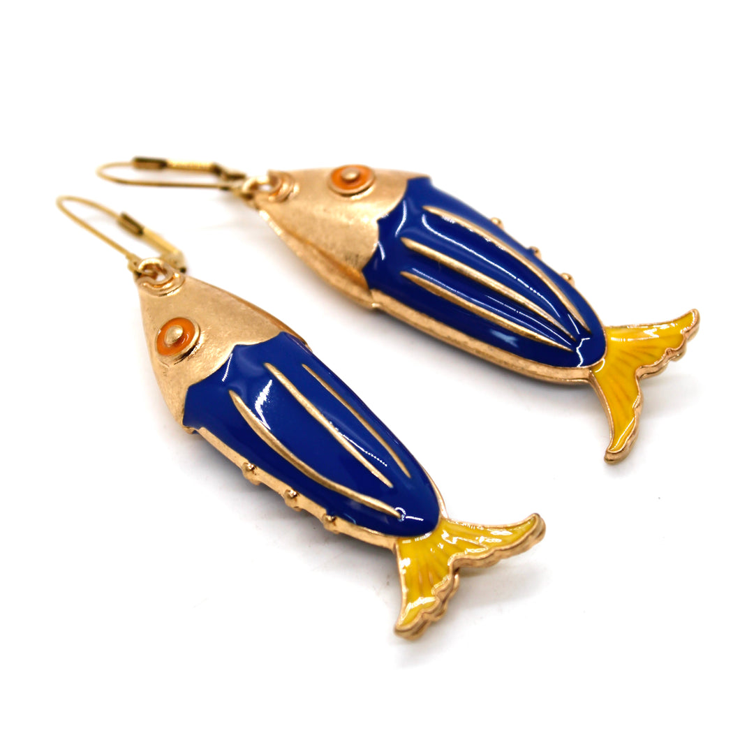 Colorful Fish Earrings - E4-350B