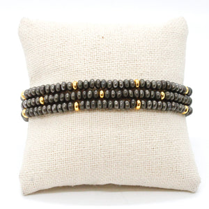 Pyrite + Gold Bracelet Bundle