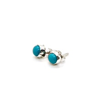 Load image into Gallery viewer, Genuine American Indian Turquoise Navajo Stud Earrings
