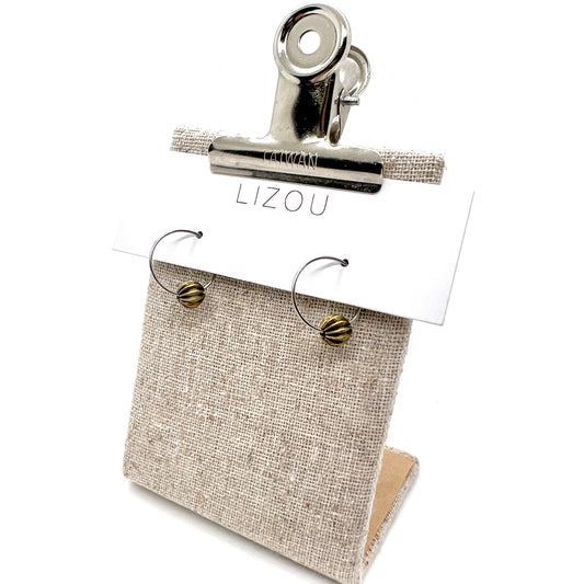 Brass Ball Small Earrings - E9-039
