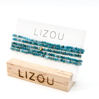 Delicate Faceted Mini Semi Precious Stone Beaded Necklace - N9-113