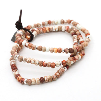 Ivory Jasper + Silver Bracelet Bundle