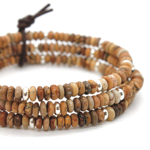 Picture Jasper + Silver Bracelet Bundle