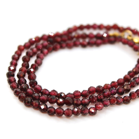 Short Garnet Stone Necklace - N9-200GR