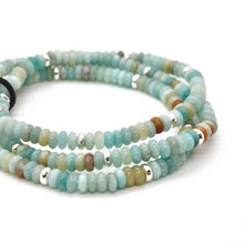 Load image into Gallery viewer, Amazonite + Silver Bracelet Bundle
