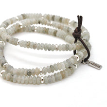 Load image into Gallery viewer, Labradorite + Silver Bracelet Bundle
