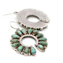 Load image into Gallery viewer, Beautiful American Indian Sterling and Turquoise Navajo Earrings
