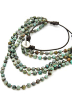 Load image into Gallery viewer, Semi Precious Stone Multi Strand Short Necklace - NLS-Haas

