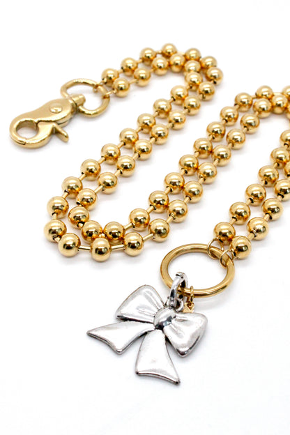 Silver Bow to Wear Short or Long - N2-1011