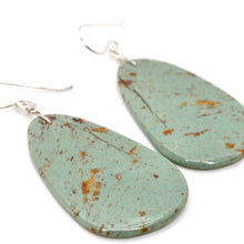 Load image into Gallery viewer, Navajo American Indian Simple Turquoise Stone Earrings
