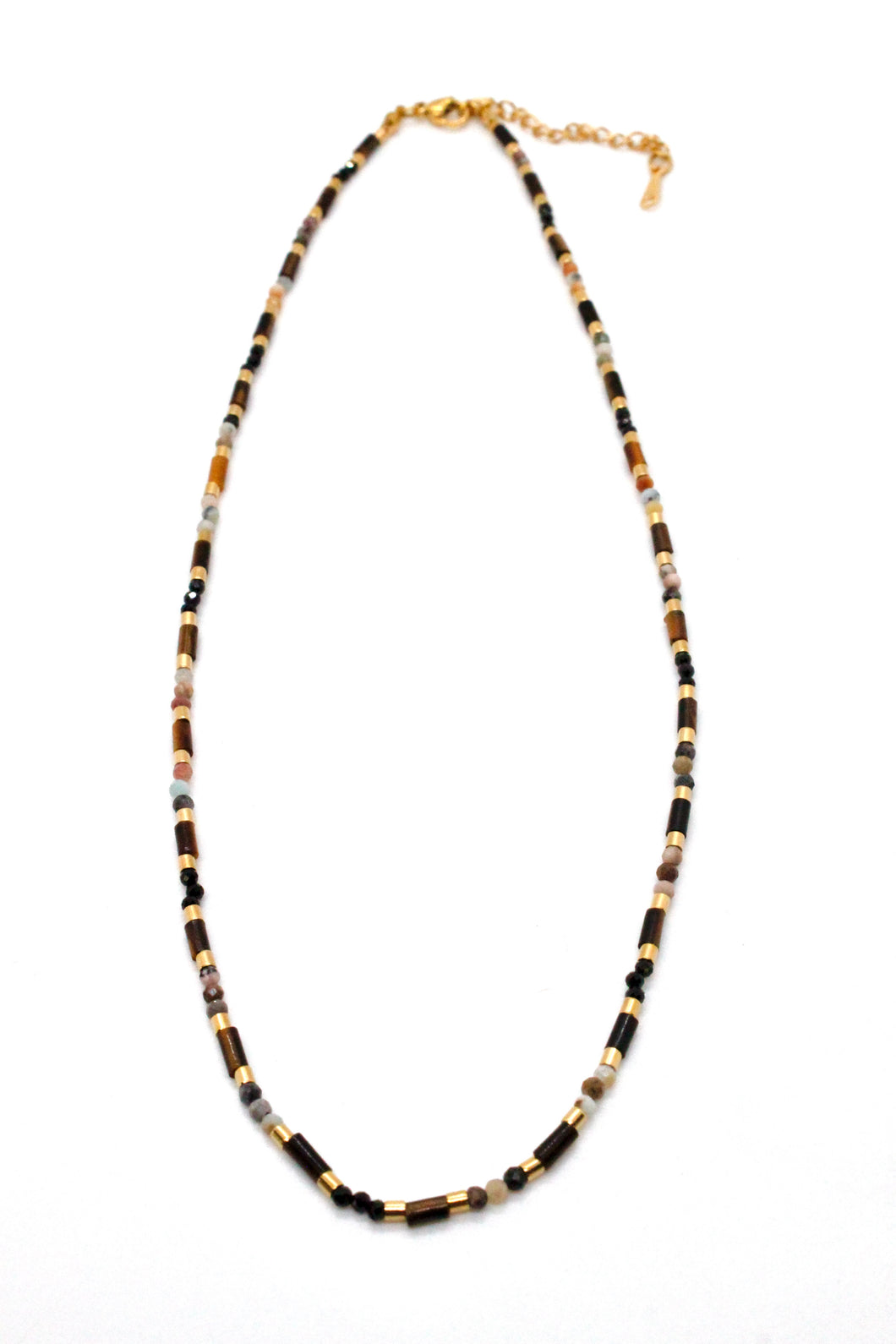 Tiger's Eye Mix Necklace -French Flair Collection-