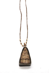 Gold Beaded Buddha Short Necklace -The Buddha Collection-