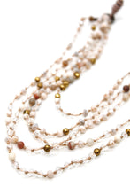 Load image into Gallery viewer, Semi Precious Stone Multi Strand Short Necklace - NLS-Darling
