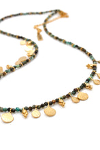 Load image into Gallery viewer, Short Mini Delicate Charm African Turquoise Necklace - N2-2610AT

