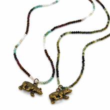 Load image into Gallery viewer, Antique Brass Bear Necklace
