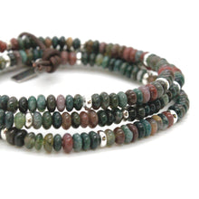 Load image into Gallery viewer, Indian Agate + Silver Bracelet Bundle
