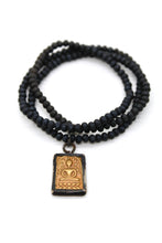 Load image into Gallery viewer, Matte Crystal Necklace with Small Buddha -Buddha Collection-
