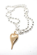 Load image into Gallery viewer, Large Gold Heart Necklace to Wear Short or Long -The Classics Collection- N2-2180g
