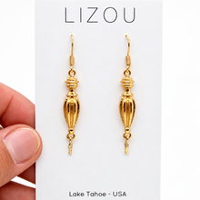 Load image into Gallery viewer, Elegant Gold Teardrop Earrings - E4-432
