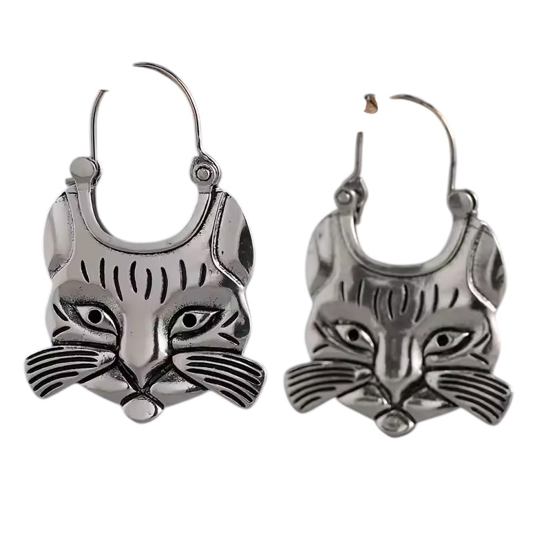 Wild Cat Dangle Earrings - E9-095